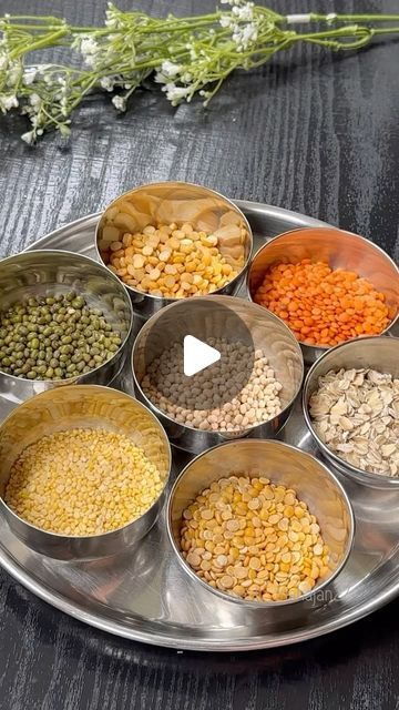 Mixed Dal Recipe, Mix Dal Recipe Indian, Moong Dal Dosa Recipe, Dal Recipe Indian, Mix Dal Recipe, Toor Dal Recipe, Healthy Quick Breakfast, Moong Dal Dosa, Urad Dal Recipes