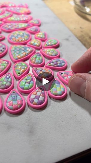 10K views · 2.1K reactions | Neon brights!! Now THIS is my personal vibe right here 🤩

Tried to cram the making of the slab and the earring process all into one reel and I had to cut out a lot 😅 but you get the idea!

Lemme know, which style is your favorite?? 😍 

#polymerclay #polymerclayearrings #rainbowcore #neoncore #ravejewelry #festivaljewelry #howitsmade #artistatwork #fimo | Cathryn ✨ BlueBassoon Handmade | Aretha Franklin · Rock Steady Rave Jewelry, Rock Steady, Festival Jewelry, Aretha Franklin, Polymer Clay Projects, Clay Projects, Artist At Work, Polymer Clay Earrings, Polymer Clay