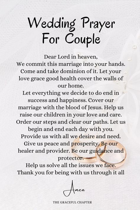 Prayers For Wedding Couple, Blessing For Newly Married Couple, Anniversary Prayers For Couple, Prayers For Engaged Couples, Wedding Blessings For Couple Quotes, Marriage Scripture Quotes Couple, Wedding Prayers Blessing, Wedding Prayer For Ceremony, Wedding Blessings Prayers