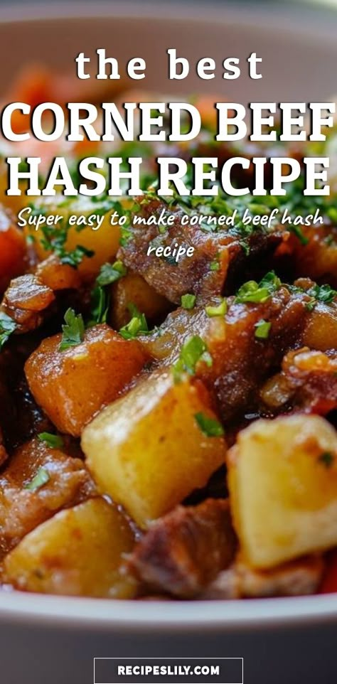 I'm excited to share this super easy corned beef hash recipe that's packed with flavor! Perfect for breakfast or brunch, it's a hearty dish that combines tender corned beef with crispy potatoes and fresh herbs. Dive into this comforting meal that's sure to please your family! Cornbeef Hash And Potatoes, Corn Beef And Potatoes, Homemade Corned Beef Hash, Corn Beef Hash Breakfast, Corn Beef Hash Recipe, Corn Beef Recipe, Cornbeef Hash, Canned Corned Beef Recipe, Tender Corned Beef