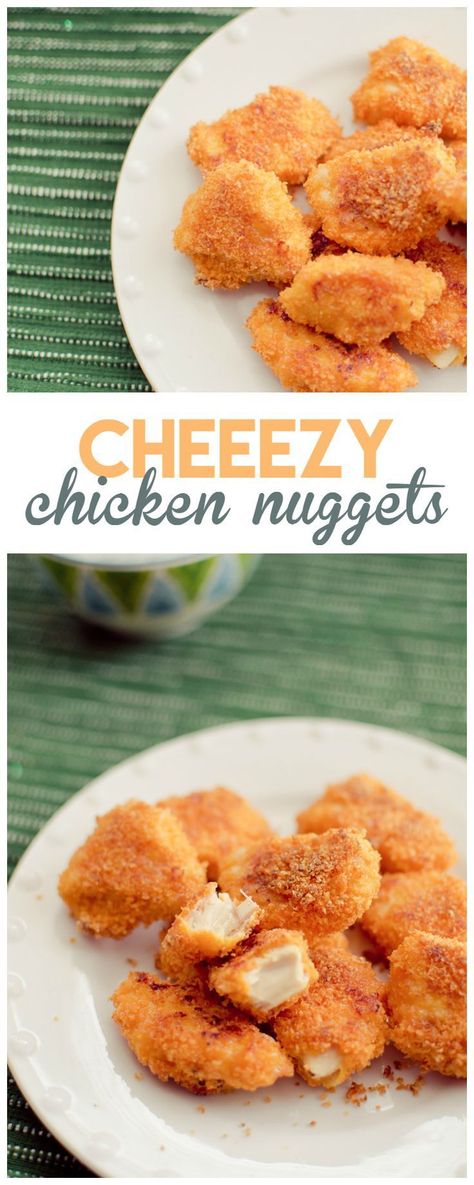 Skip the frozen food aisle and make these cheezy chicken nuggets at home! Easiest Baked Chicken, Baked Cheesy Chicken, Chicken Nuggets Recipe, A Bowl Full Of Lemons, Bowl Full Of Lemons, Baked Chicken Nuggets, Chicken Nugget Recipes, Nuggets Recipe, Easy Baked Chicken