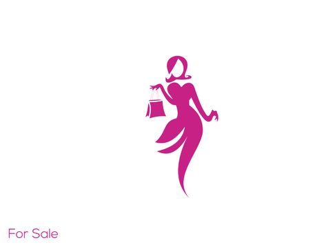 Logo fashion by minangartstudio on Dribbble Clothing Fashion Logo, Fashion Design Logo Ideas Creative, Fashion Logo Design Clothes Shops, Fashion Designer Logo Ideas, Lady Logo Design, Boutique Logo Design Fashion, Fashion Shop Logo, Clothes Logo Design, Fashion Design Logo