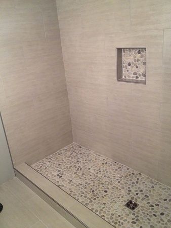 Pebble Tile Shower Floor, Stone Shower Floor, Pebble Shower, Pebble Tile Shower, Pebble Shower Floor, Pebble Floor, Stone Shower, Pebble Tile, Tiled Shower