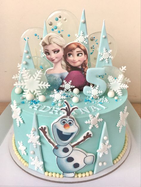 Frozen Cake Ideas One Layer, Elsa Bday Cake, Disney Frozen Birthday Cake, Elsa Frozen 2 Cake, Tort Frozen, Elsa Theme Cake, Frozen Birthday Cake Topper, Elsa Anna Cake, Frozen Birthday Cake Ideas