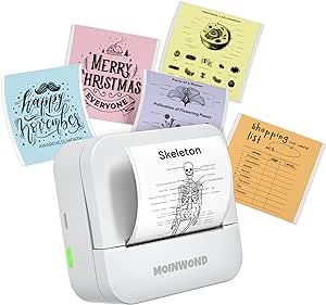 Notebuddy Mini Sticker Printer Doodle Dash Portable Thermal Printer Inkless Pocket Photo Printer Bluetooth for Learning Assistance, Scrapbook Supplies,Journal,Study Notes with Sticker Paper,White Mini Sticker Printer, Pocket Photo, Sticker Printer, Mini Printer, Parts Of A Flower, Classroom Projects, Merry Happy, Thermal Printer, Photo Printer