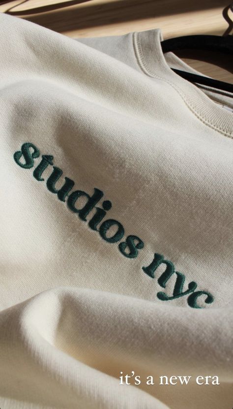 Logo Sweatshirt Design, Sweatshirt Merch Ideas, Sweatshirt Product Shoot, Logo Design Clothing Brand, Logo On Clothes, Sweater Design Ideas, Clothing Brand Aesthetic, Brand Sweatshirts, Minimalist Sweatshirt