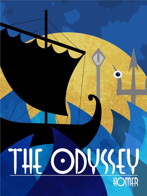 The Odyssey Art, The Odyssey Book, Mythology Books, Greek Warrior, The Odyssey, Greek And Roman Mythology, Greek Mythology Art, Theatre Poster, Hero's Journey