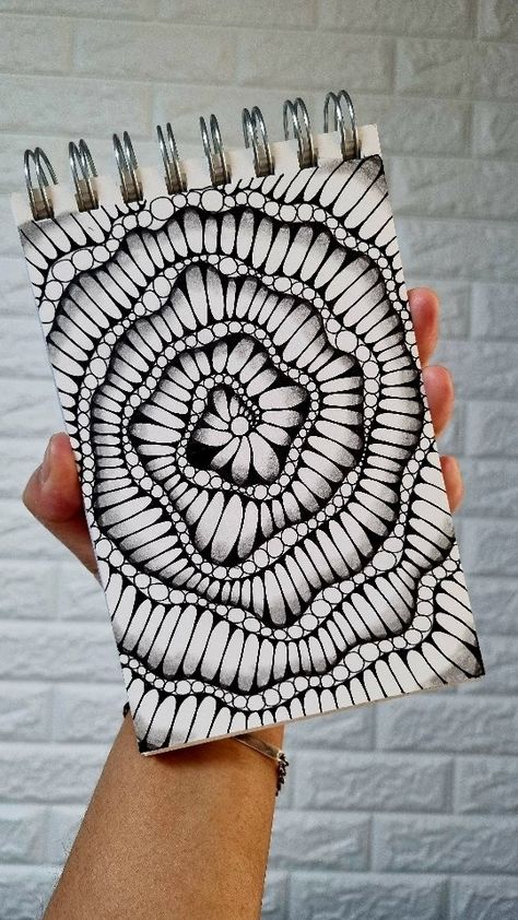 Rokia Love | Spiral Layout Challenge ✨️ Bonus Video Zentangle inspired art ✨️ #zentangledaily #zentangleideas #zenartist #zentangleseries… | Instagram Spiral Zentangle, 3d Zentangle, Spiral Drawing, Zen Doodle Patterns, Illusion Drawings, Spiral Art, 3d Art Drawing, Geometric Pattern Art, Zen Doodle Art