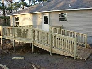 Modular Home Front Porch, Porch Ramp, Porch With Ramp, Mobile Home Steps, Ramp Ideas, Wheelchair Ramps For Home, Mobile Home Porches, Wheelchair Ramp Design, Double Wide Remodel