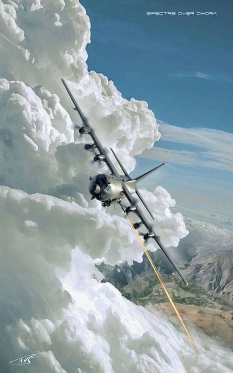 Ac 130, C 130, Vintage Airplanes, Vintage Aircraft, Aviation Art, Guardian Angel, Military Aircraft, Aircraft