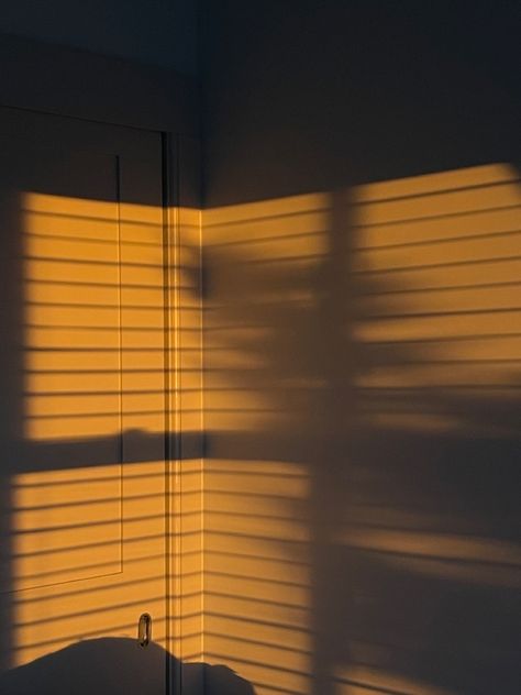 Blinds casting shadows against wall with evening light Blinds Lighting Photography, Asthetic Backround Black, Light Through Blinds, Diffuse Lighting, Drawing Advice, Wall Shadow, Michael Clayton, Blind Art, Casting Shadows