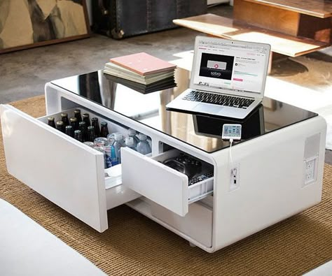 Coffee Table Drink Cooler Coffee Delivery, Smart Table, Refrigerator Drawers, Built In Refrigerator, Sectional With Ottoman, Cool Coffee Tables, Corner Sectional, Modular Sectional, Coffee Table Design