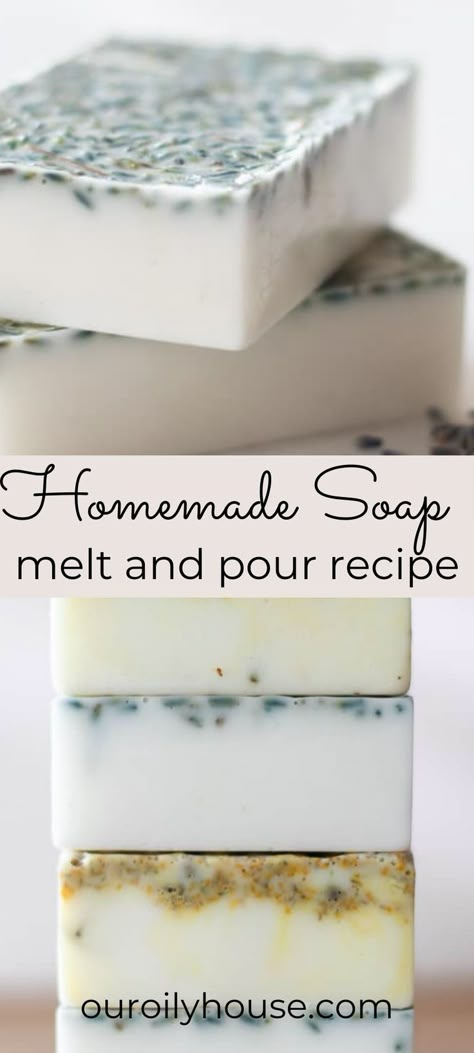 Soap Bar Recipe, Shea Butter Soap Recipe, Homemade Soap Recipe, Melt And Pour Soap Recipes, Our Oily House, Melt And Pour Soap Base, Natural Soaps Recipes, Homemade Soap Bars, Diy Soap Bars