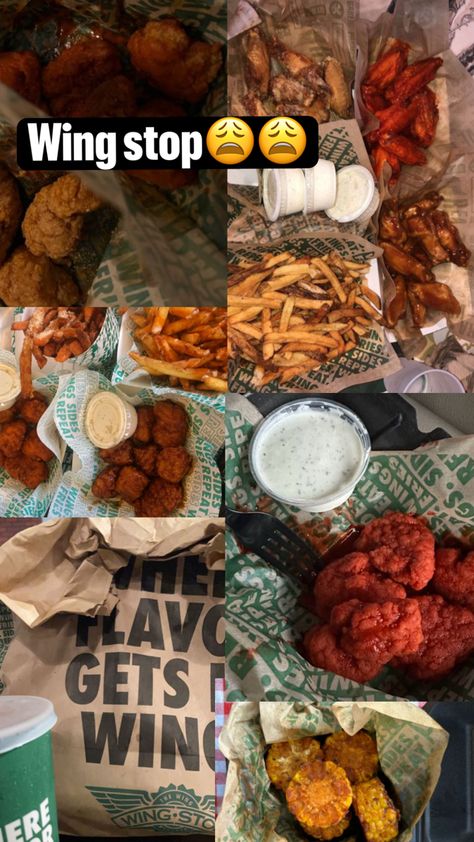 Wing Stop, Canes Food, Best Junk Food, Best Fast Food, Sleepover Food, Junk Food Snacks, Tasty Recipes Videos, Food Babe, Easy Food Art