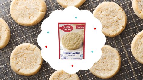 Packaged Cookie Mix Hacks, Sugar Cookie Mix Add Ins, Betty Crocker Sugar Cookie Mix Hacks, Betty Crocker Cookie Mix Hacks, Betty Crocker Sugar Cookie Mix Recipes, Sugar Cookie Mix Hacks, Cookie Mix Hacks, Betty Crocker Sugar Cookie Recipe, Betty Crocker Peanut Butter Cookies