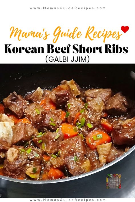 Korean Beef Short Ribs (Galbi Jjim) Galbi Jjim Recipe, Korean Meat, Galbi Jjim, Korean Beef Short Ribs, Recipe Korean, Beef Ribs Recipe, Beef Short Rib Recipes, Meat Dish, Asian Beef