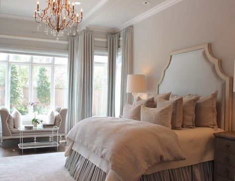 Talbot Cooley Interiors - bedrooms - french bedrooms, french bedrooms ideas, french master bedrooms, crystal chandelier, bedroom crystal cha... French Country Bedrooms, French Bedroom, Bedroom Bliss, Bedding Ideas, Serene Bedroom, Dreamy Bedrooms, Beautiful Bedrooms, Dream Bedroom, Bed Room