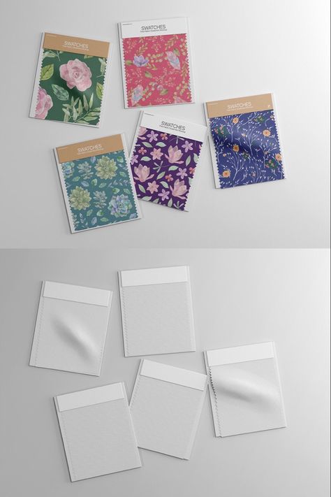 If you get the chance to be part of the project related to fabric then you should grab this beautiful composition of free Fabric Swatches Mockup. With this free mockup PSD, you can display multiple fabric designs inside one design template and it can be customized with smart object layers. #free #mockup #fabricswatches #fabricswatchmockup #fabricsample #patterndesign #surfacedesign #freemockup #designresource Fabric Mockup Free, Mockup Packaging Box, Fabric Swatch Display, Brand Pattern Design, Mockup Inspiration, Sketches Watercolor, Fabric Mockup, Fabric Packaging, Graphic Design Mockup