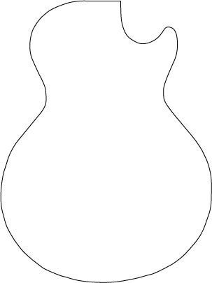 Guitar Outline, Guitar Crafts, Template Images, Outline Template, Cnc Router Projects, Guitar Patterns, Guitar Drawing, Body Outline, Wood Transfer