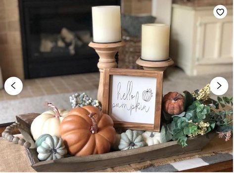 Fall Table Centerpieces, Home Office Inspiration, Neutral Fall Decor, Fall Decor Inspiration, Fall Thanksgiving Decor, Fall Deco, Hello Pumpkin, Autumn Decorating, Fall Table Decor