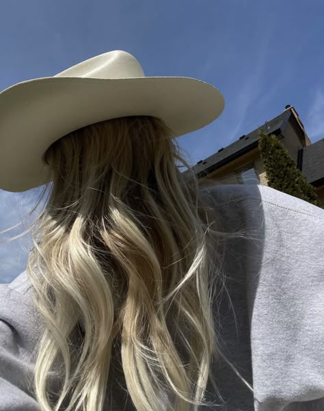 Clean Cowgirl Aesthetic, Soft Western Aesthetic, Malibu Cowgirl Hat, Memphis Ward, Cowgirl Summer Aesthetic, Beach Cowboy Hat Aesthetic, Blonde Hair Cowgirl Aesthetic, I Only See You, Juniper Hill