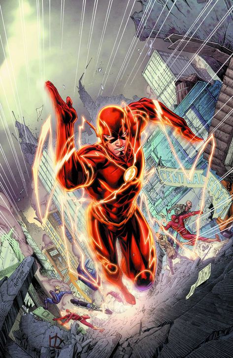 Barry Allen Flash, Flash Running, Brett Booth, Konosuba Wallpaper, Flash Dc Comics, Flash Comics, Flash Barry Allen, Wally West, Kid Flash