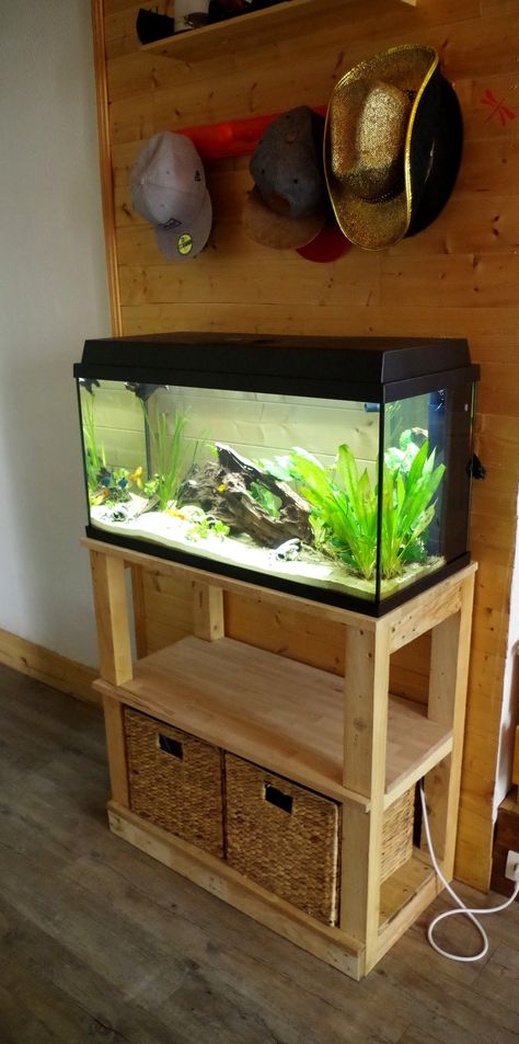 Mobilier d'intérieur - Effets de bois - mobilier en bois recyclé Fish Tank Stands Diy Wood, Spotted Gecko, Diy Aquarium Stand, Terrarium Stand, Diy Wooden Shelves, Aquarium Diy, Aquarium Stands, Fish Tank Stand, Fish Tank Terrarium