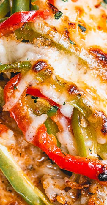 Chicken Fajitas Casserole Recipe, Fajita Casserole Chicken, Chicken Fajitas Casserole, Fajitas Casserole, Fajita Chicken Casserole, Cooked Peppers, Chicken Fajita Bake, Fajitas Chicken, Fajita Casserole