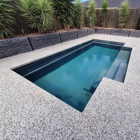 Exposed Aggregate Concrete Pool, Terrazzo Pool Deck, Pebblecrete Pool Colours, Epoxy Pool Deck, Pool Area Landscaping, Pool Deck Tile, Pool Decking Concrete, Travertine Pool Decking, Small Pools Backyard