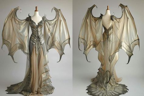 Dragon Inspired Outfits, Dragon Outfit, Fashion Words, Dragon Costume, Gold Outfit, Fantasy Dresses, Fantasy Gowns, Whimsical Fashion, Fantasy Dress