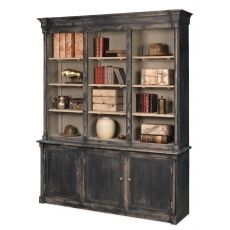 Brothers Black Bookcase Antique Kitchen Cabinets, Bookcase Cabinet, Black Bookcase, Refacing Kitchen Cabinets, Decorating Kitchen, Cabinet Refacing, Glass Cabinets Display, Cabinet Black, Rustic Kitchen Design