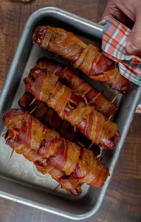 Hot Dogs Bacon Wrapped, Hotdogs With Bacon, Bacon Wrapped Hotdogs In Oven, Bacon Wrapped Brats In Oven, Bacon Wrapped Hotdogs On Grill, Bacon Wrapped Hot Dogs Grilled, Bacon Wrapped Hotdogs On Stove, Bacon Wrapped Mini Hot Dogs Brown Sugar, Grilled Cheese Hot Dog