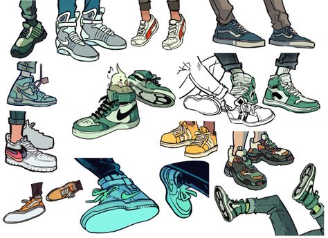 Drawing Shoes, Like Drawing, Sneaker Art, Shoes Drawing, 캐릭터 드로잉, Poses References, Shoe Art, Drawing Clothes, Drawing Tutorials