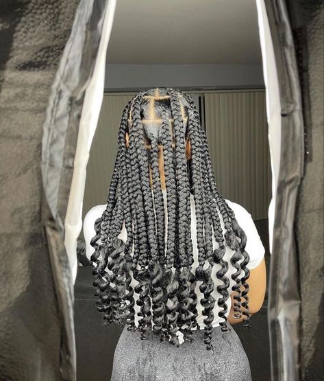 Styles For Big Knotless Braids, Large Short Knotless Box Braids, Jumbo Knotless Braids Hairstyles, Coi Leray Braids, Knotless Braids Hairstyles, Jumbo Knotless, Braids Jumbo, Large Box Braids, Coi Leray