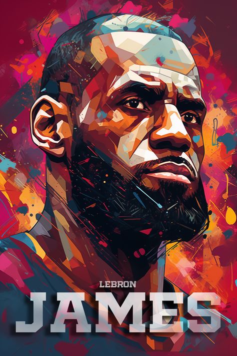 Lebron James Pop Art, Lebron James Artwork, Lebron James 2018, Lebron James Painting, Celebrity Illustration, Sick Wallpapers, Nba Posters, Sports Illustrations Art, Lebron James Art