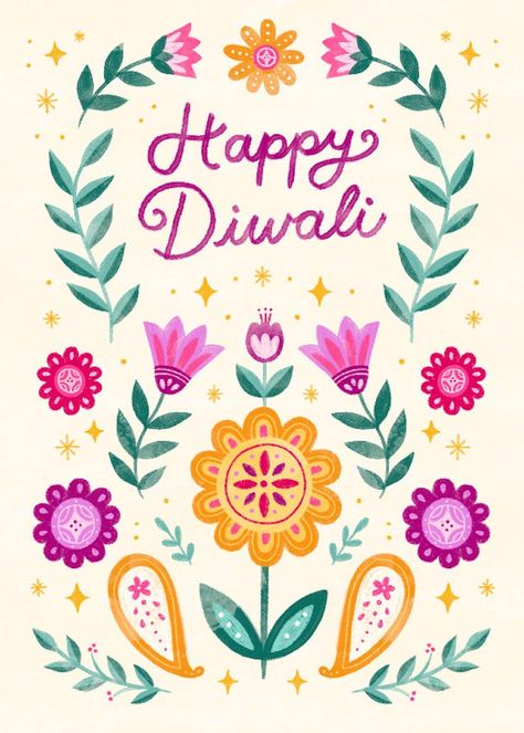 Colorful flowers decoration - Diwali Card (Free) | Greetings Island Diwali Flowers, Happy Diwali Cards, Diwali Card, Diwali Cards, Diwali Greeting Cards, Baby Nursery Organization, Greetings Island, Diwali Greetings, Free Printable Cards