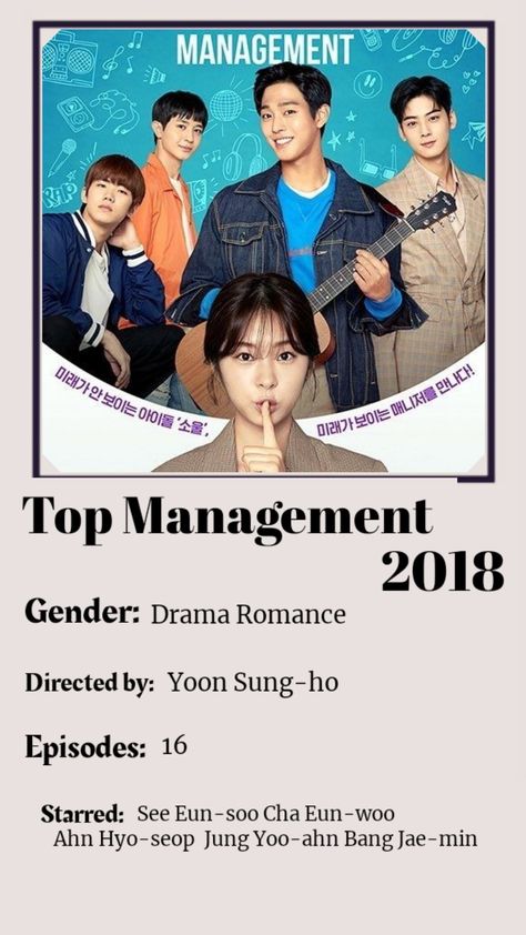 Top Management Kdrama Poster, Top Management Kdrama, Kdrama Poster, Drama List, Ahn Hyo Seop, Korean Drama List, Fan Meeting, Cha Eun Woo, Korean Drama