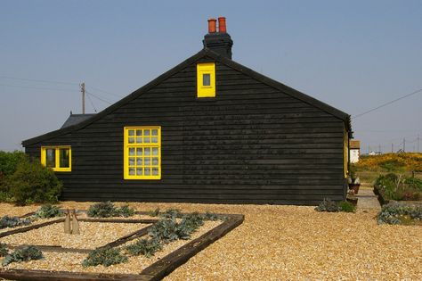 Dungeness: Prospect Cottage, former home... © Christopher Hilton :: Geograph Britain and Ireland Prospect Cottage Dungeness, Prospect Cottage, Dulux Paint, Dry Garden, The Poem, Like Image, Paint Companies, The Cottage, Image Collection