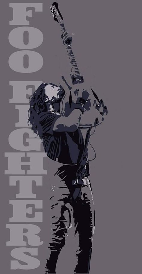 Foo Fighter Wallpaper, Metal Guitarist Aesthetic, Foo Fighters Background, Everlong Wallpaper, Foo Fighters Wallpaper Iphone, Taylor Hawkins Wallpaper, Foo Fighters Poster Art, Dave Grohl Wallpaper, Foo Fighters Wallpaper