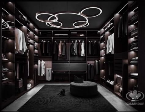 Black Closet, Dream Closet Design, Dark Modern, Luxury Closets Design, Dark House, Mansion Interior, Dream House Rooms, Dark Interiors, Home Building Design