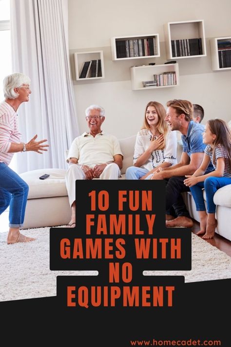 Playing games with your family is a great way to strengthen relationships. You don’t have to own a gaming console, board games, or even a deck of cards to still play games with your family. All you need are maybe some common household items and the will to be creative to have a ton of fun. In this article we’ll give you 10 examples of games to play with family without anything. Team Building Games For Siblings, Family Homemade Games, Games To Play With 10 People, Games To Play Family, Family Games That Require Nothing, Games To Play With Big Family, Games With Family Ideas, Do You Really Know Your Family Game, Games For 8 People