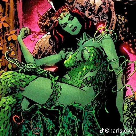 The Swamp Thing, Poison Ivy Pictures, Poison Ivy Comic, Dc Poison Ivy, Poison Ivy Dc Comics, Swamp Thing, Comic Book Artwork, Dc Villains, Dc Characters