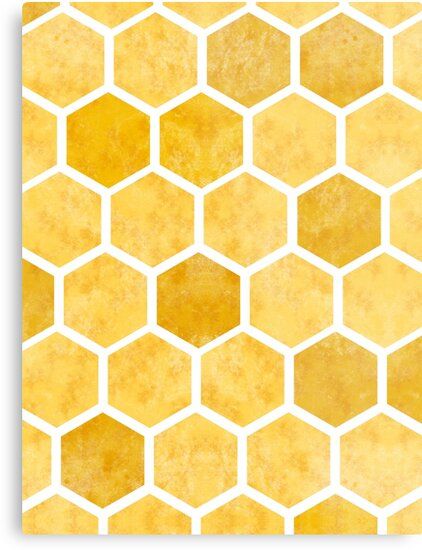 Honeycomb pattern Metal print, yellow wall decor. #bee #art #wallart #metalprint #gloss #yellow #homedecor Diy Bees, Picnic Nails, Honey Art, Yellow Wall Decor, Bee Printables, Grid Wallpaper, Concept Models Architecture, Bee Honeycomb, Yellow Wall