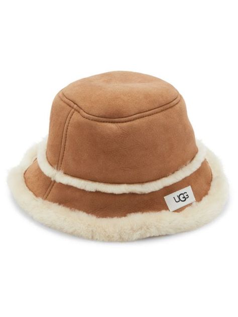 Shearling Bucket Hat How To Wear Uggs, Bucket Hat Outfit, Ugg Accessories, Hat Outfit, Uggs Outfit, Outfits With Hats, Womens Uggs, Chestnut, Hats For Women