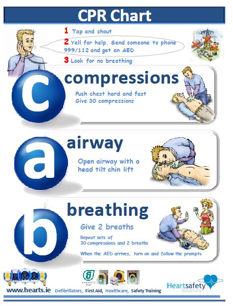 Free+Printable+CPR+Chart Cpr Chart, Toddler Cpr, Cpr Poster, How To Perform Cpr, Daycare Contract, Infant Cpr, Emt Study, First Aid Cpr, Cardiopulmonary Resuscitation