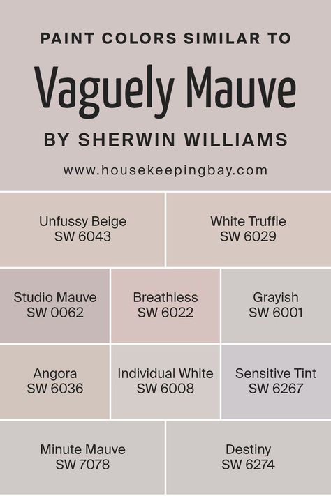 Colors Similar to Vaguely Mauve SW 6015 by Sherwin Williams Sw White Truffle, Vaguely Mauve, Unfussy Beige, Mauve Bathroom, Mauve Paint Colors, Purple Paint Colors, Sherwin Williams White, Sherwin Williams Paint Colors, White Truffle