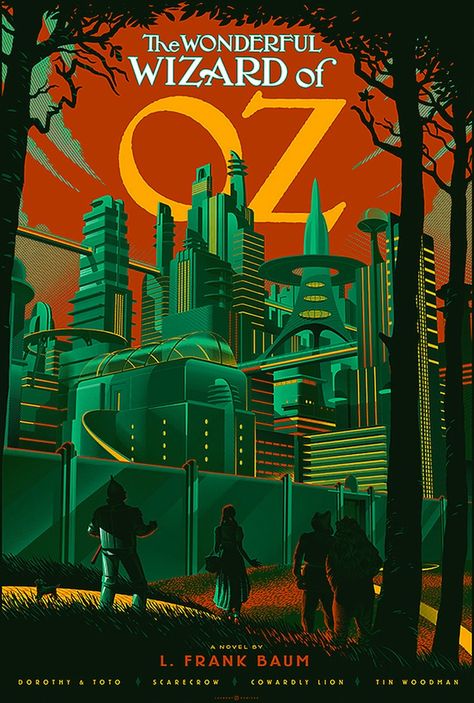 Unique Movie Posters Designed in Retro-Futuristic Style - My Modern Metropolis Poster Grafico, Vintage Films, Wonderful Wizard Of Oz, Art Geek, The Wonderful Wizard Of Oz, Movie Posters Design, The Wizard Of Oz, Poster Minimalist, Geek Art