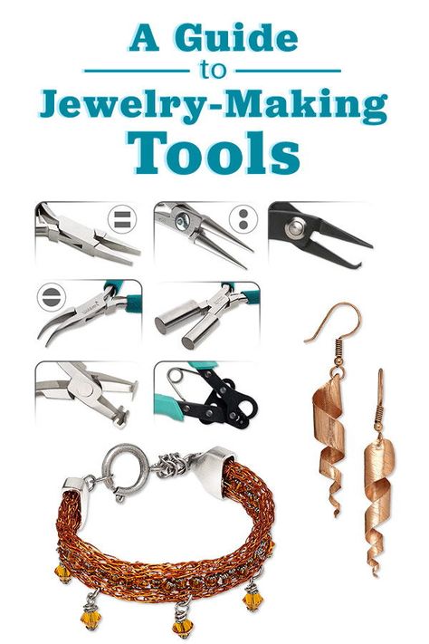 Jewelry Made From Tools, Bead Maker Tool, Homemade Jewelry Making Tools, Pliers For Jewelry Making, Jewelry Techniques Wire, Tools For Jewelry Making, Free Jewelry Making Projects, Diy Jewelry Tools, Leather Jewelry Making