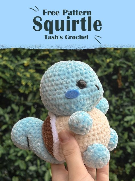 Crochet Stuffed Toys, Pokemon Crochet Pattern, Crochet Pokemon, Pokemon Pattern, Crochet Tutorial Pattern, Easy Crochet Animals, Crochet Patterns Free Beginner, Quick Crochet Patterns, Pola Amigurumi