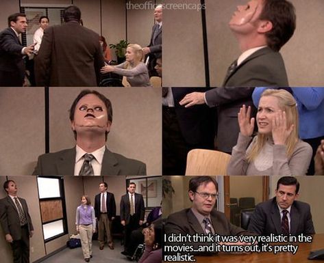 The Office Cpr, Best Of The Office, The Office Dwight, Office Memes, Dwight Schrute, Dunder Mifflin, Thanks For The Memories, Office Humor, Battlestar Galactica